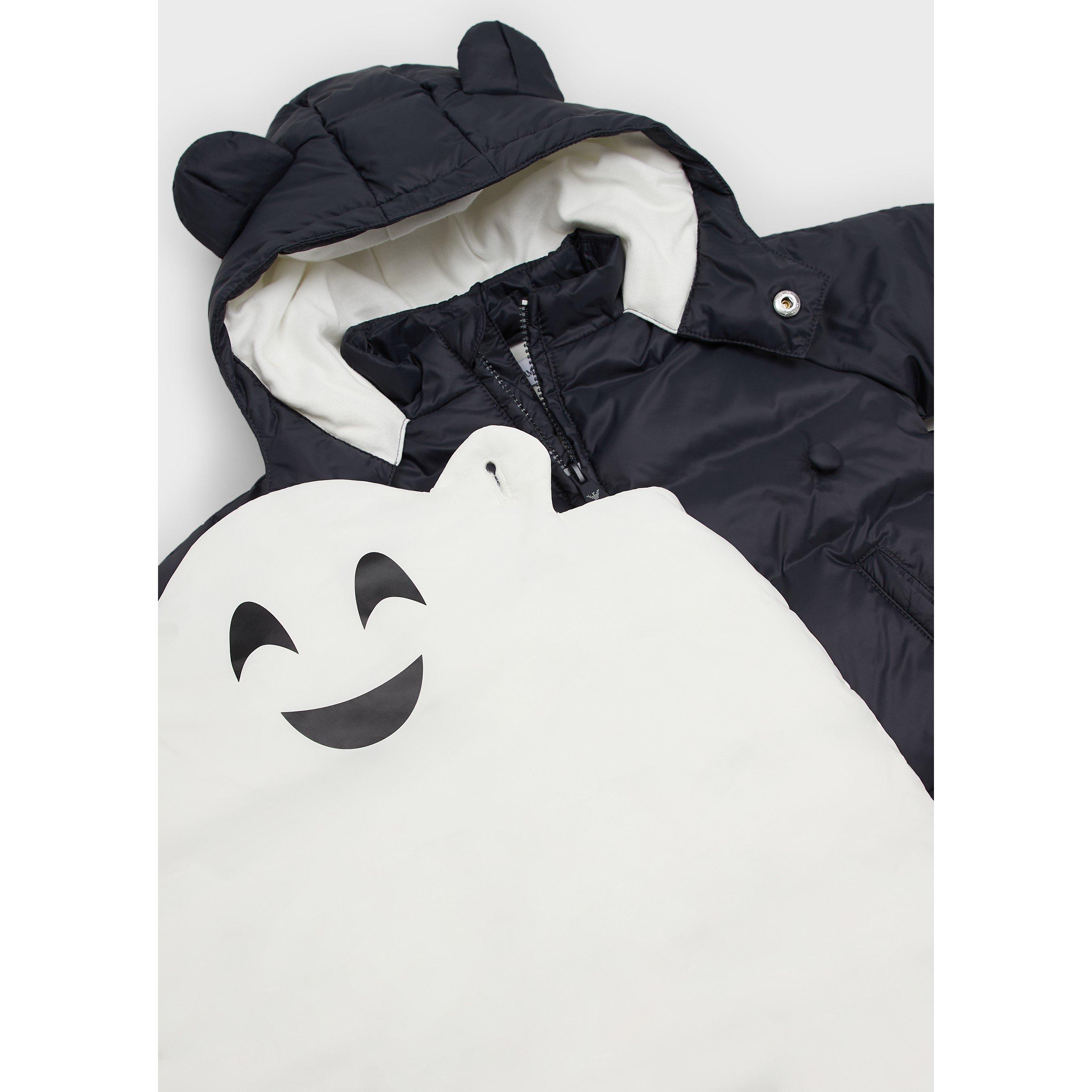Emporio Armani Pramsuit with mittens and hat Babies