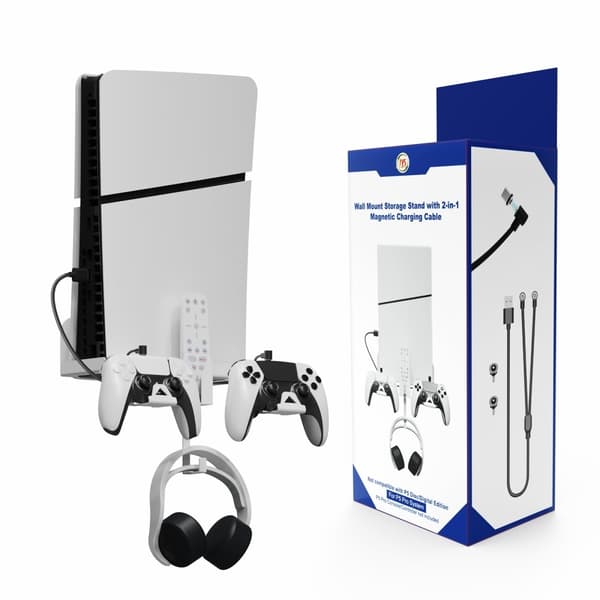 PlayStation PS5 slank veggmontert brakettkontrolllader