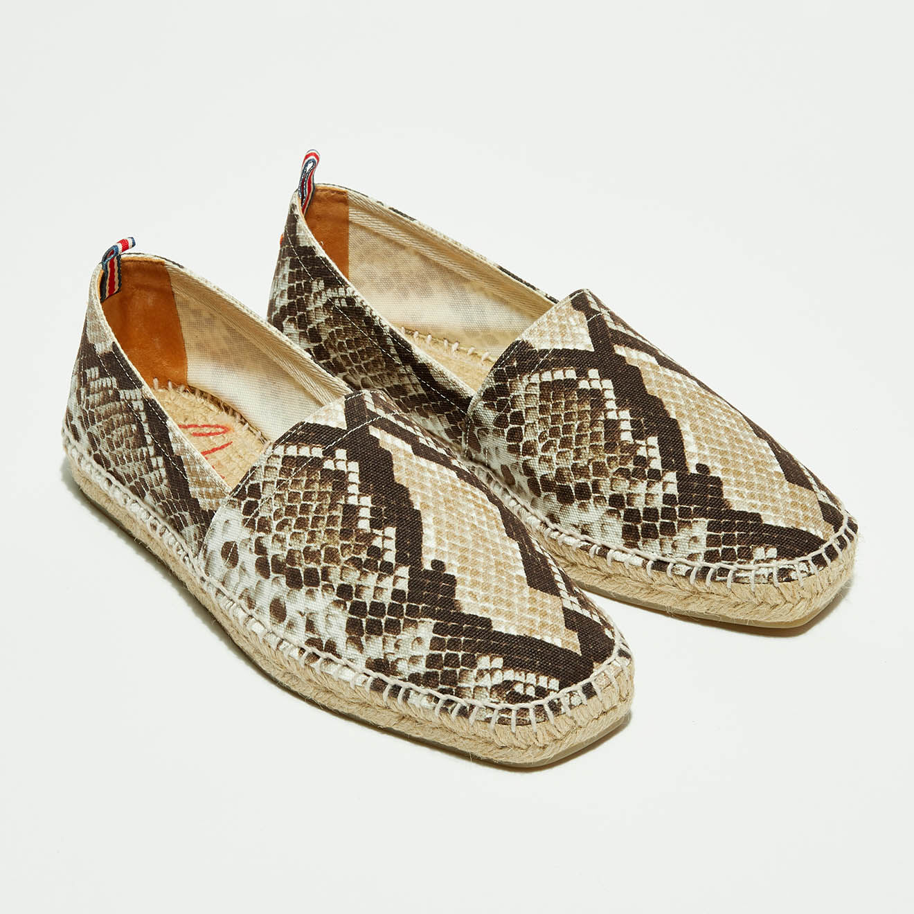 Castaner Espadrilles Pablo imprimées reptile taupe