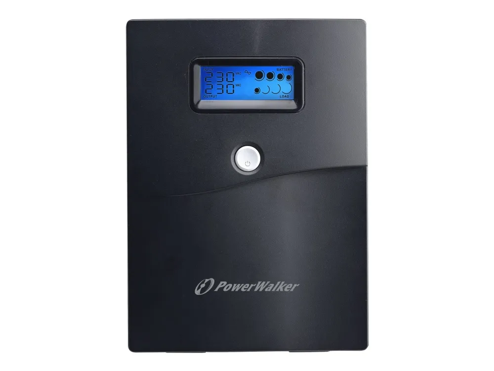 PowerWalker VI 3000 SCL FR - UPS - AC 230 V - 1800 Watt - 3000 VA - 9 At - USB, RS-232 - output-stikforbindelser: 4