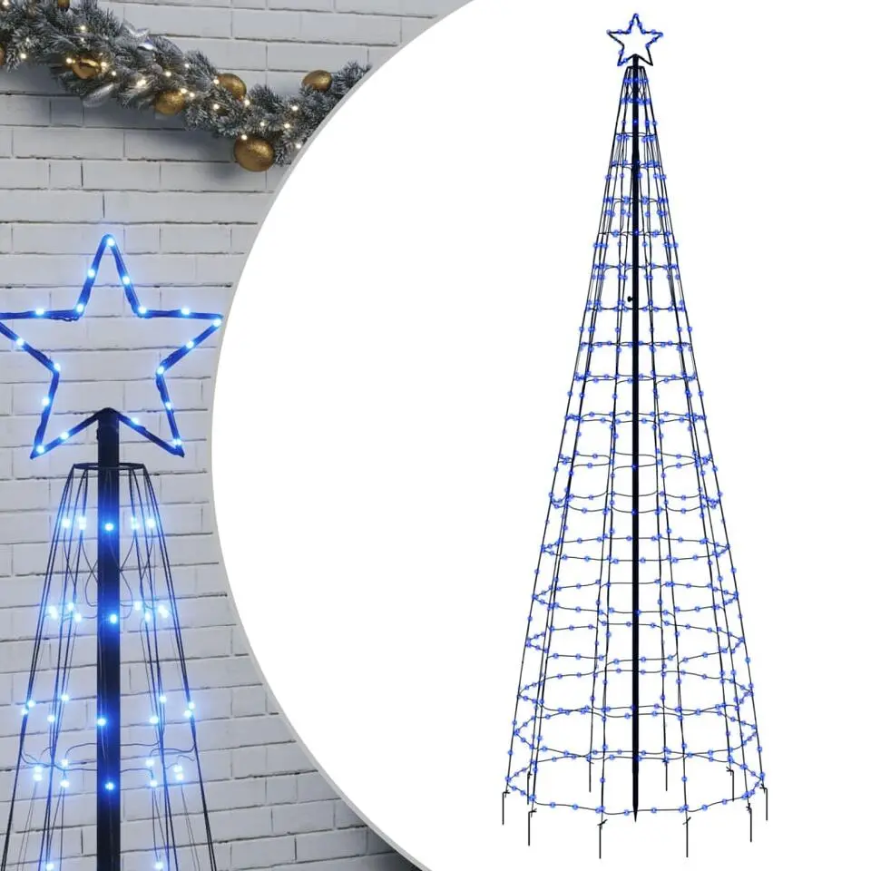 vidaXL - Led-kerstboom - Blauw - 300 cm