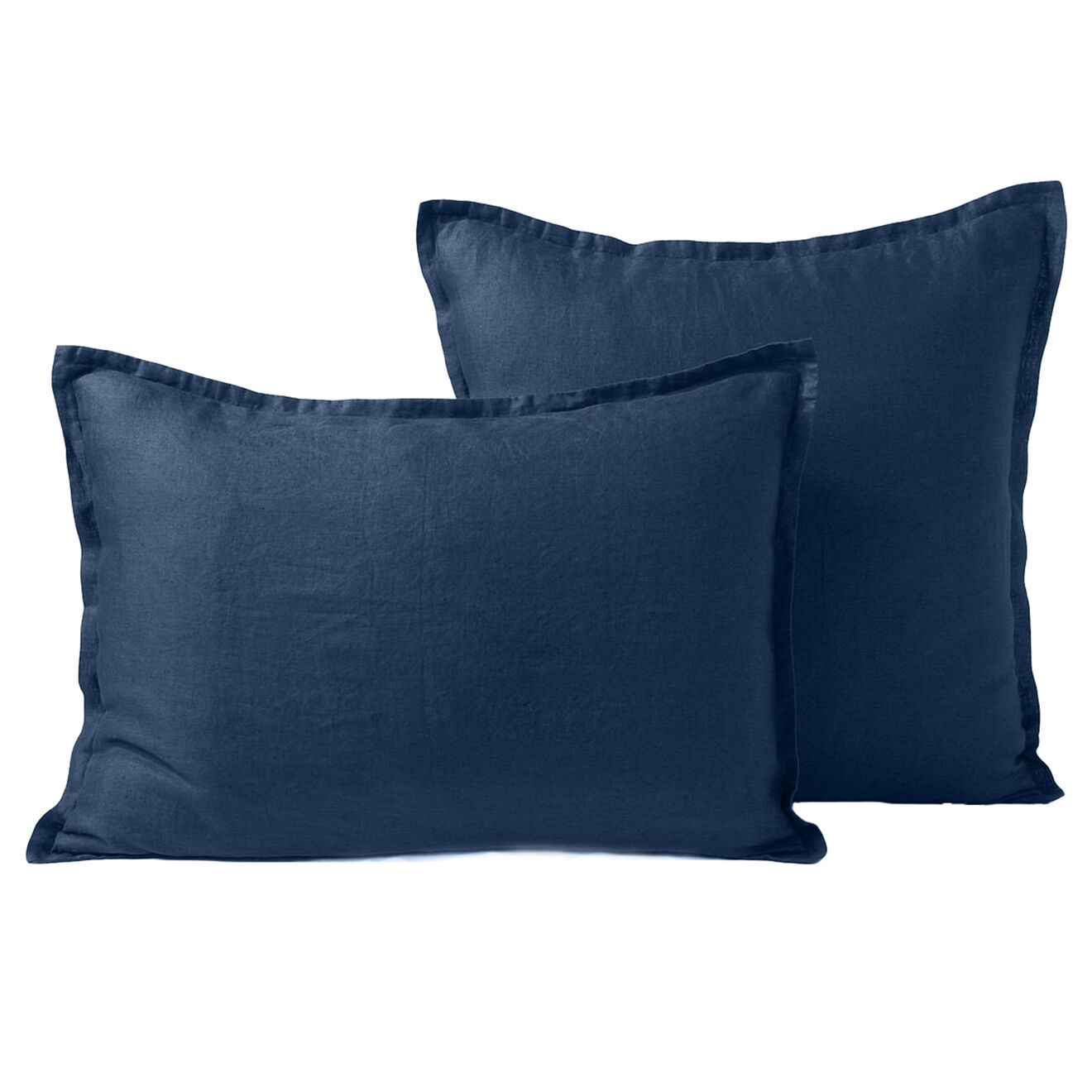 Febronie Home Taie d'oreiller 100% Satin de coton Julia bleu encre