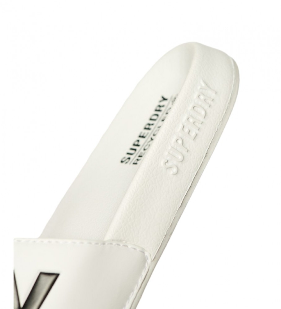 Chinelo de piscina branco Superdry Code Core