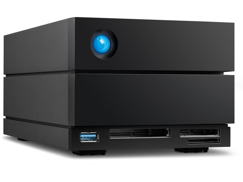 LaCie Externer RAID-Speicher 2Big Dock Thunderbolt 3 40 TB Professionelles Hardware-RAID mit zwei Festplatten