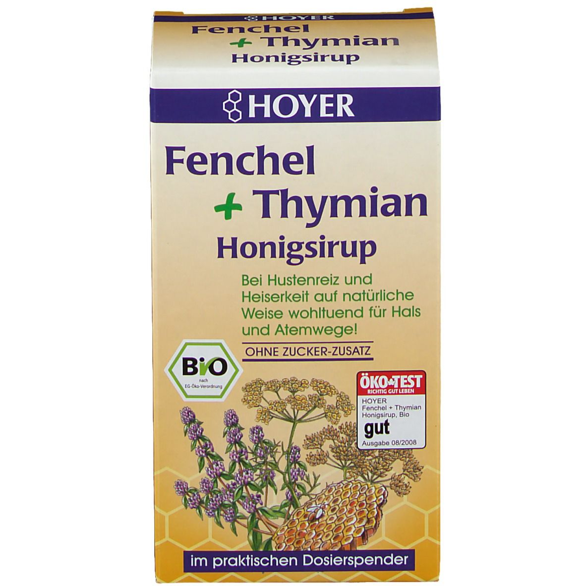 HOYER Fenchel + Thymian Honigsirup