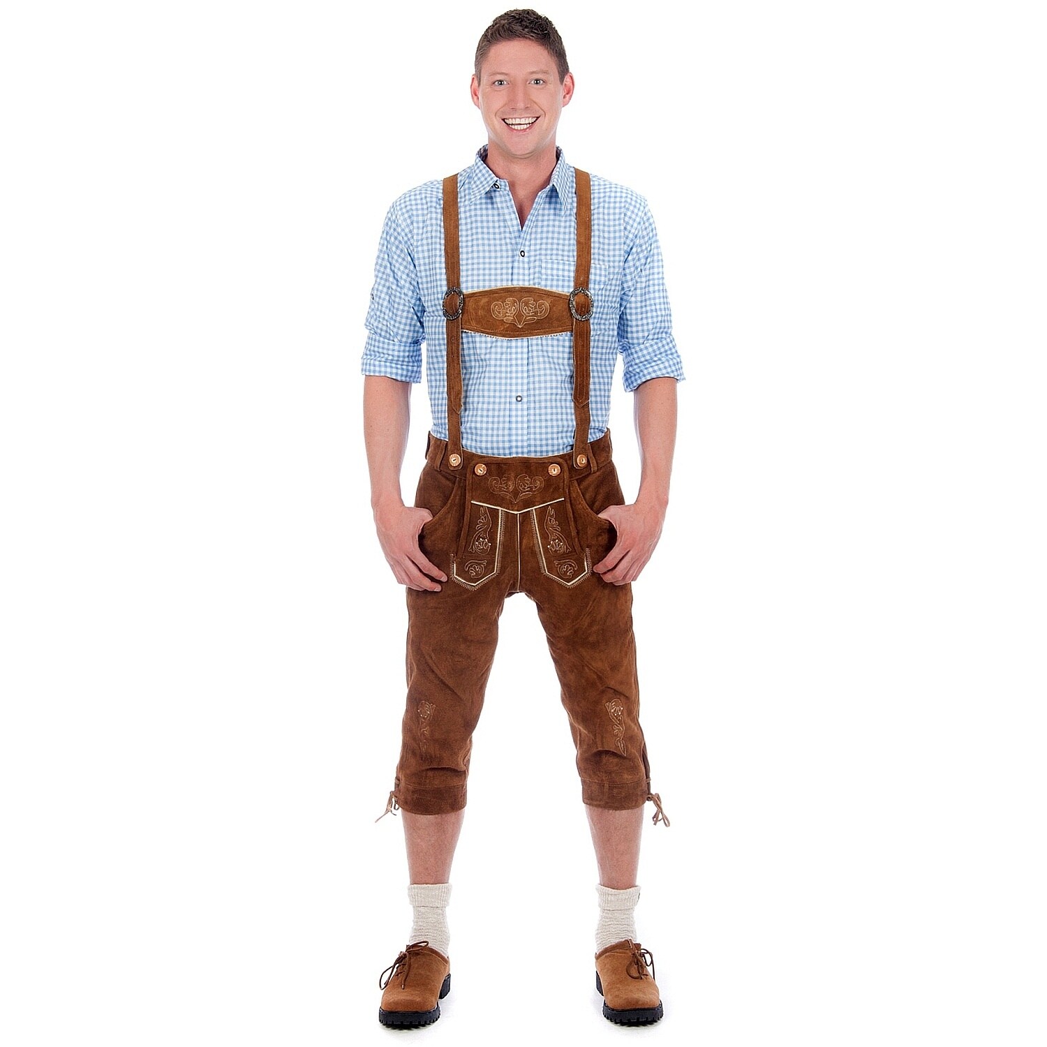 Trachtenlederhose Kniebundhose