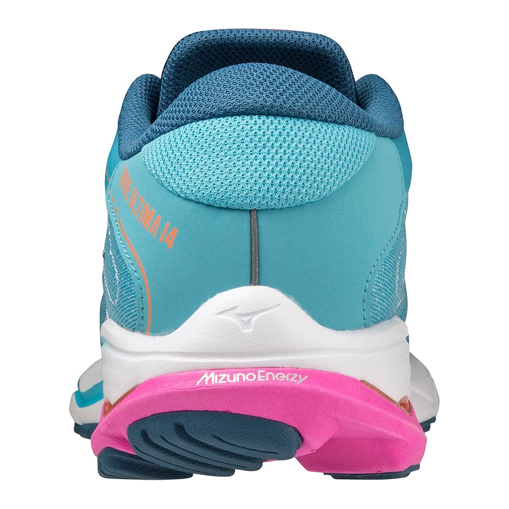 Mizuno WAVE ULTIMA 14 - Chaussures running Femme maui blue/white/807 c