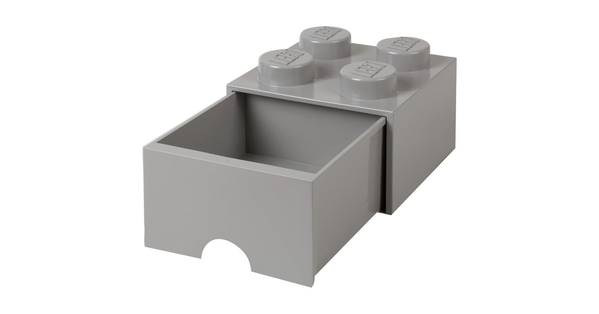 Room CopenhagenLEGO Brick Drawer 4 Grijs opbergdoos  (Grijs)