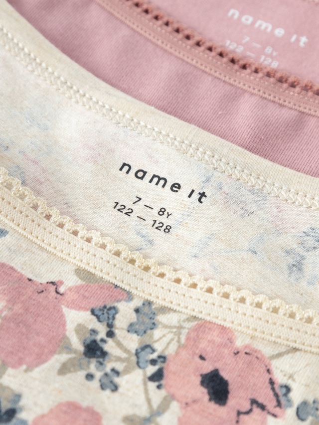 Name It Unterhemd »NKFSTRAP für Mädchen mit floralem Print im 2er-Pack«, 2 Stk. bedruckt, casual, regular fit, Baumwollmischung, Rundhals
