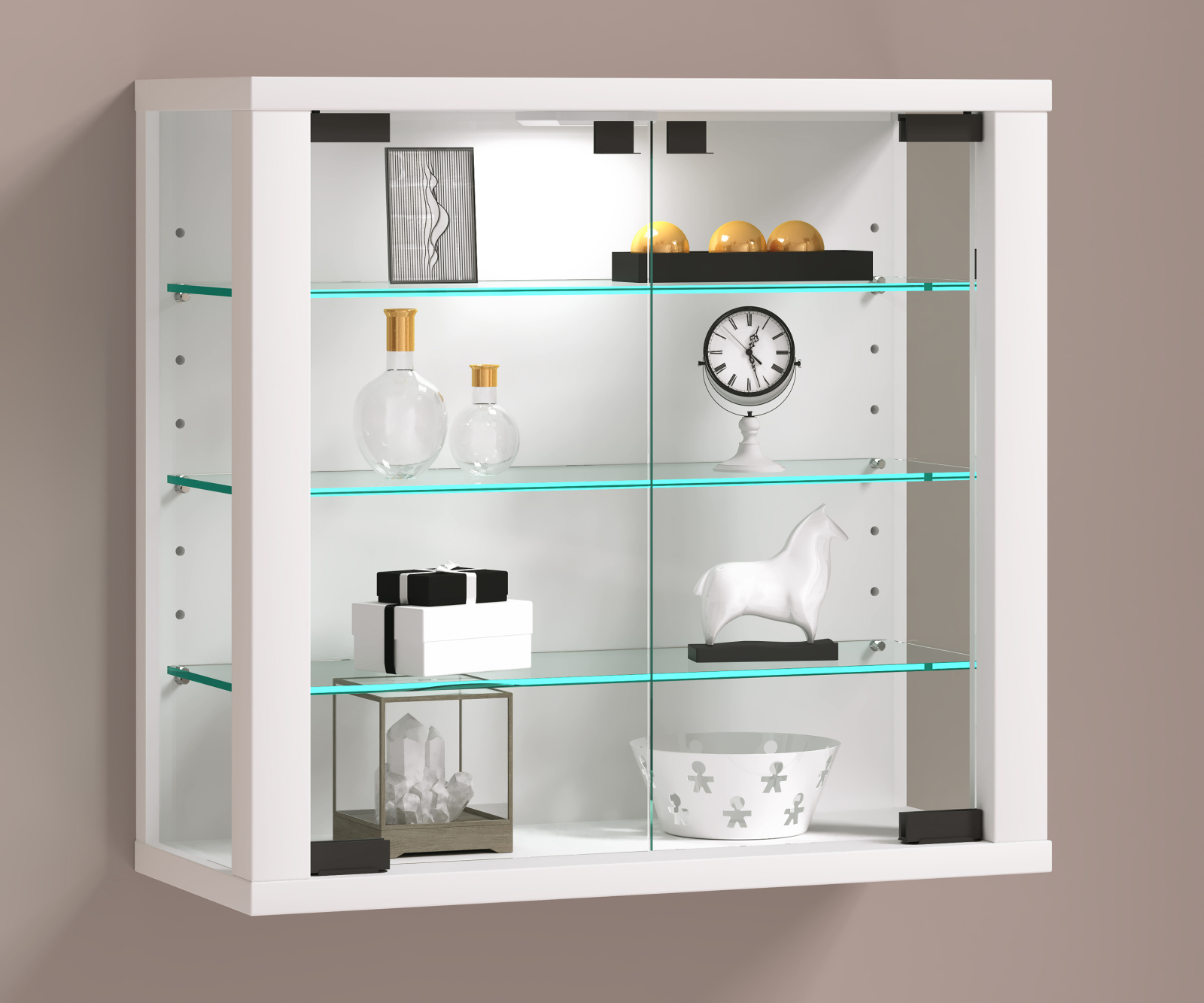 Vitrine VITROSA L - weiß - 43 cm breit