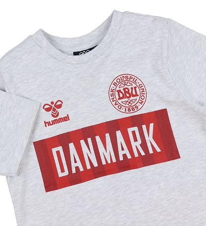 Hummel T-Shirt - DBU - hmlHurra - Grau Meliert meliert