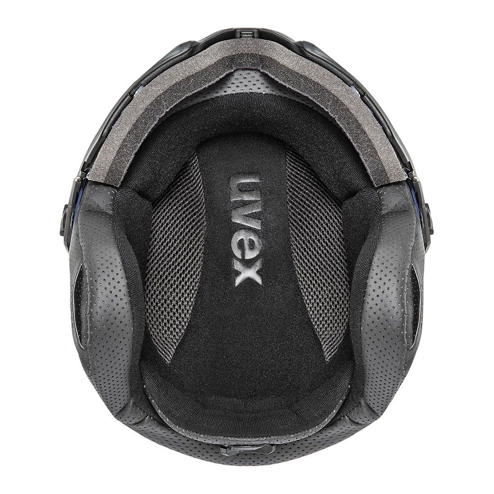 Uvex INSTINCT VISOR - Casque ski navy mat/silver mirror