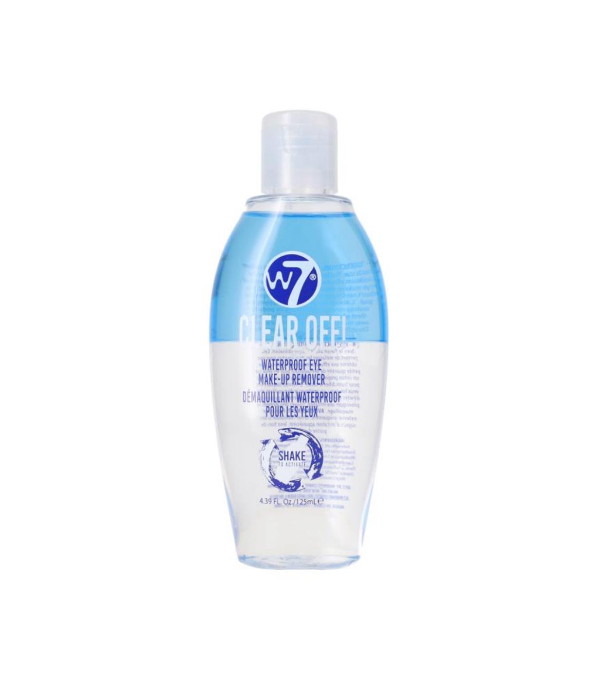 W7 - Desmaquilhante de olhos bifásico à prova de água Clear Off!