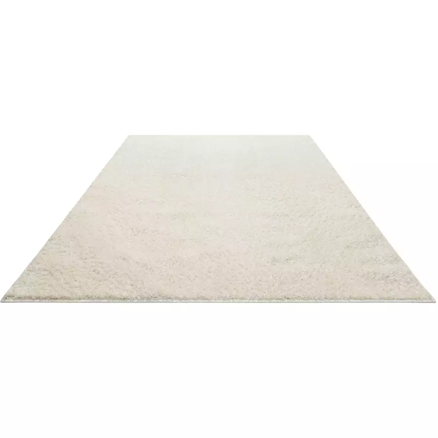 Wecon home basics Hochflorteppich Fanny creme weiß