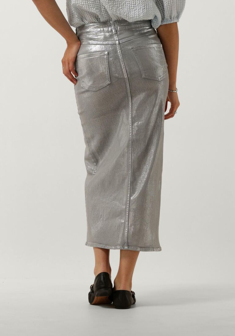 zilveren second female midirok aspect skirt