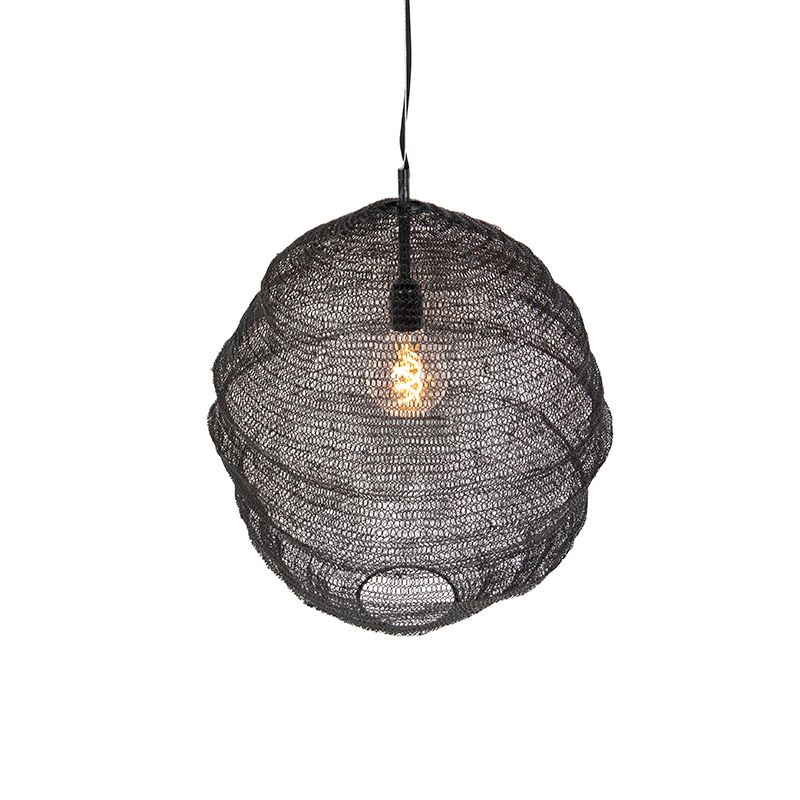 Oosterse hanglamp zwart - Nidum Gran