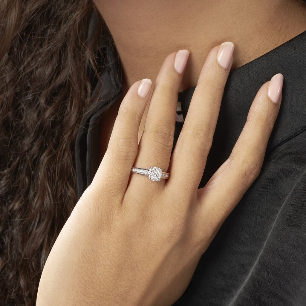 Bague Celia Or Blanc Diamant