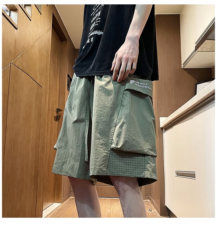 emeisa - Shorts met halfhoge taille en letters