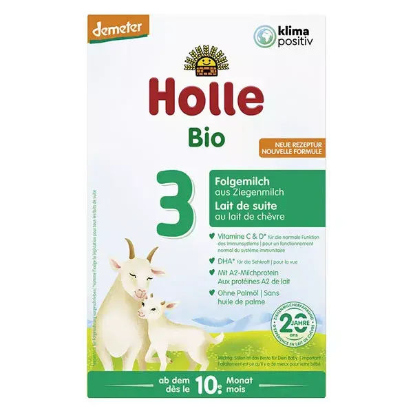 Leite de transição Holle 3 com leite de cabra +10 meses 400g