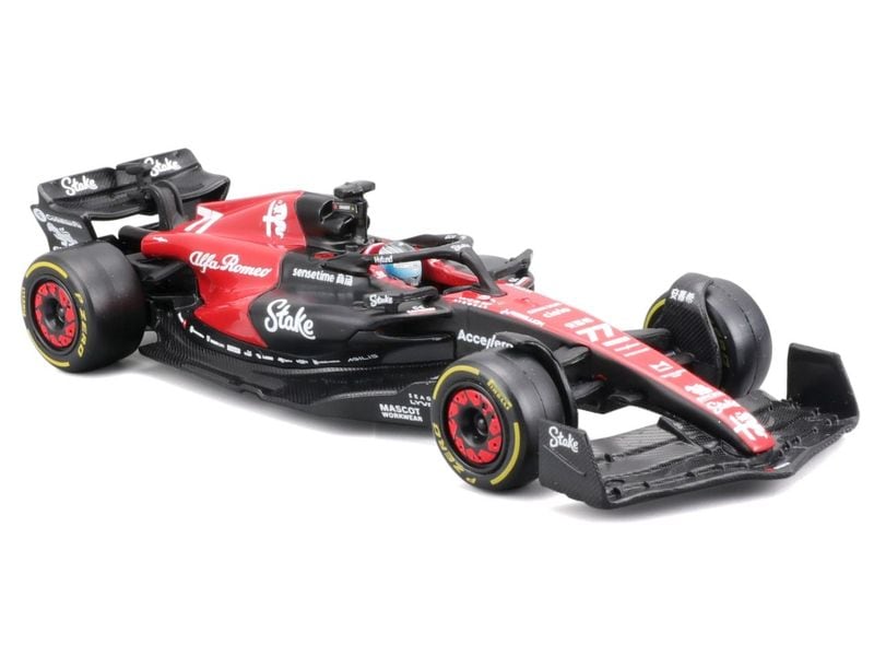 BBurago Alfa Romeo F1 Team Stake C43 Bottas 2023 1:43 Sammlermodell im Massstab 1:43