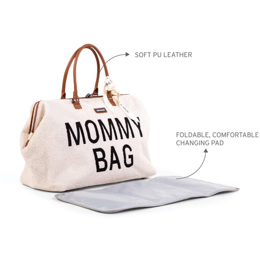 CHILDHOME Mommy Bag Teddy altweiß