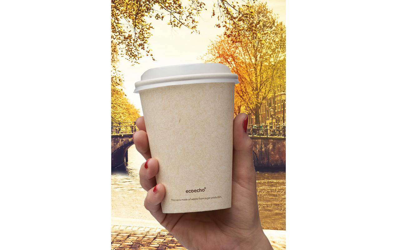 Einwegbecher Sweet Cup 18 cl 800 Stk/Krt (16 x 50 Stk)Bagassebecher