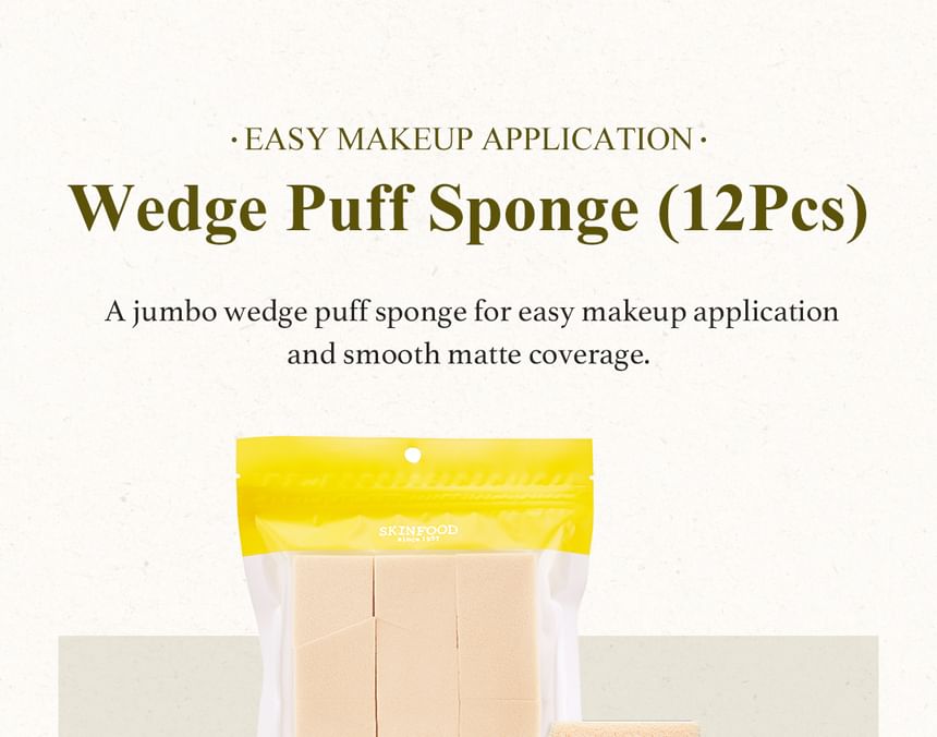SKINFOOD - Wedge Puff Sponge Jumbo Size