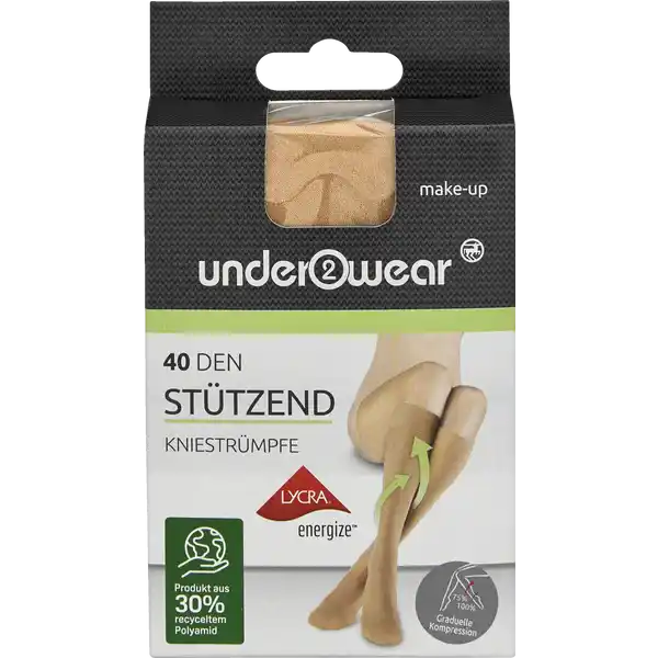 Stützkniestrumpf 40den make-up Gr. 35 / 38