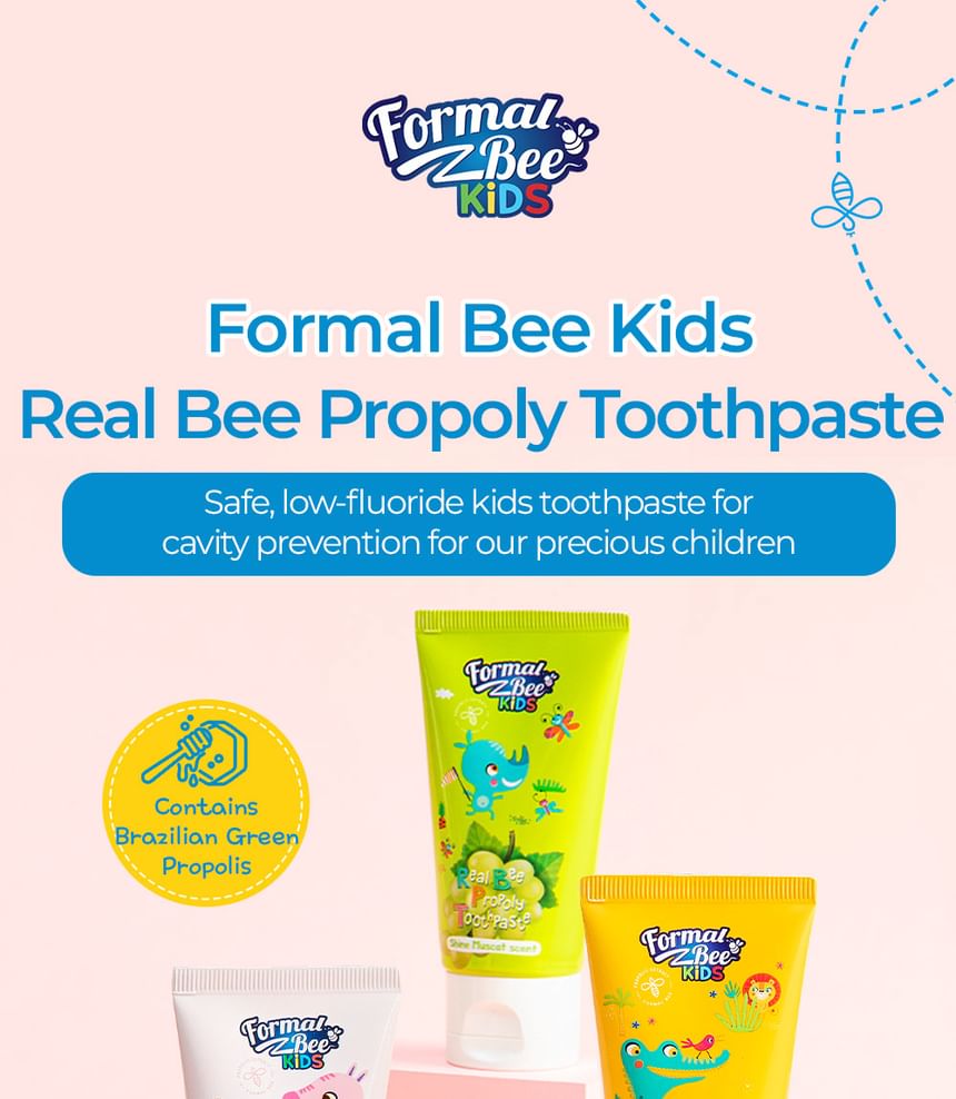 Formal Bee - Kids Real Bee Propoly tandpastaset - 3 soorten