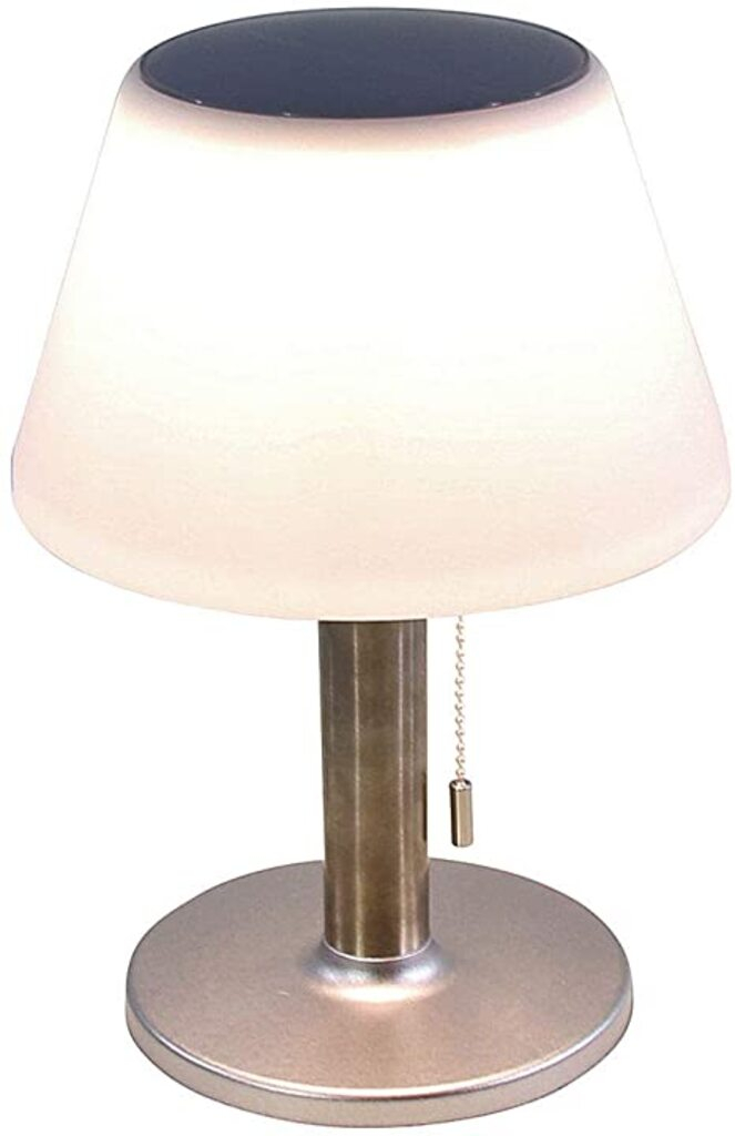 (28cm) LED Solar Tischlampe Outdoor Laterne mit Ziehkette IP44 (45344) - Warmweiss