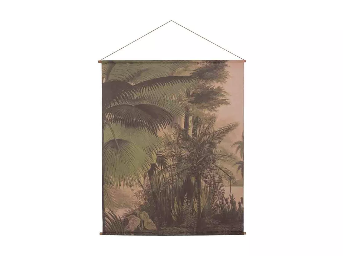 Toile de lin imprimée en parchemin