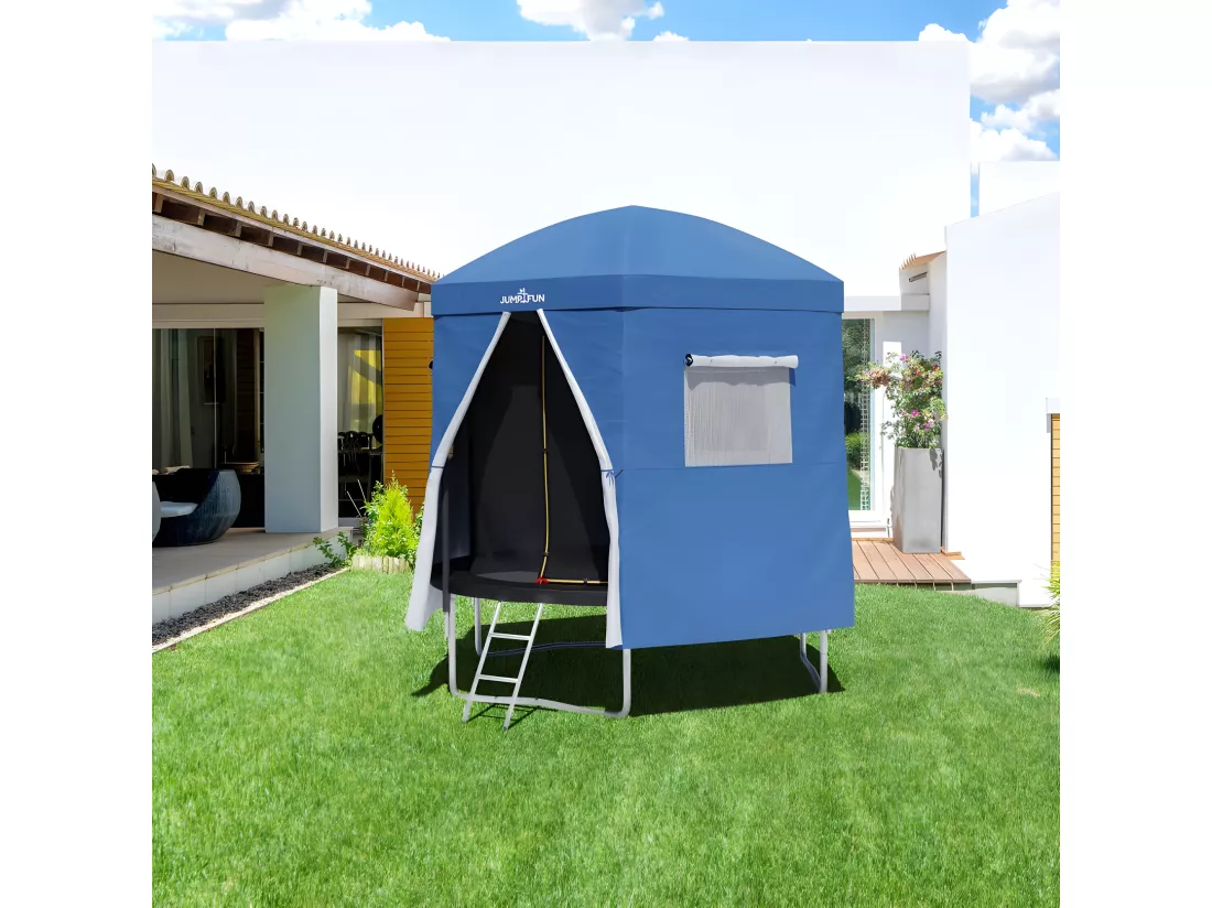 Tente cabane pour trampoline 8FT-244cm - Bleu