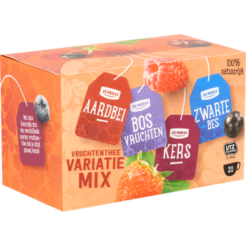 Jumbo Vruchtenthee Variatie Mix 20 Stuks