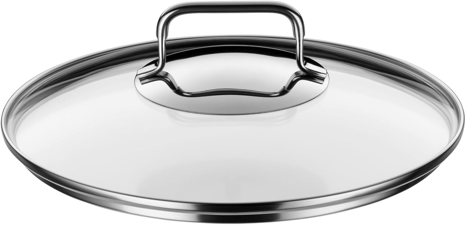 WMF Astoria Vorteils Topfset Induktion 5-teilig, Kochtopf Set mit Glasdeckel, Cromargan Edelstahl poliert, Induktions Töpfe Set unbeschichtet