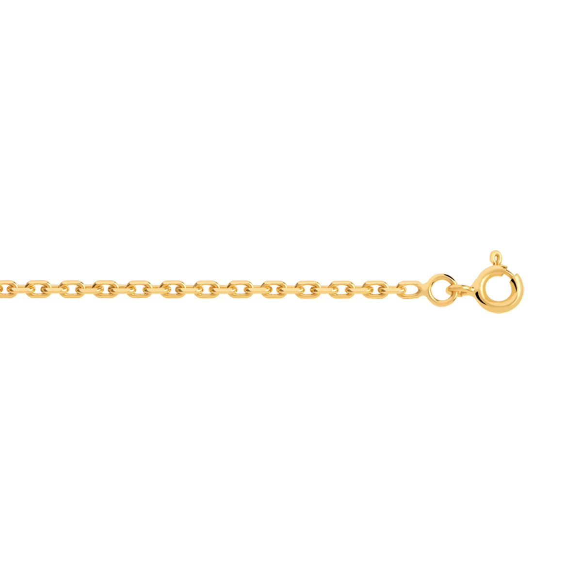 Chaine or maille forcat 50 cm