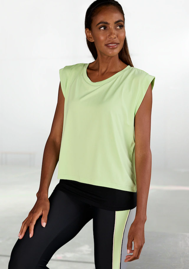 LASCANA ACTIVE 2-in-1-Shirt , Sportshirt im doppellagigen Look