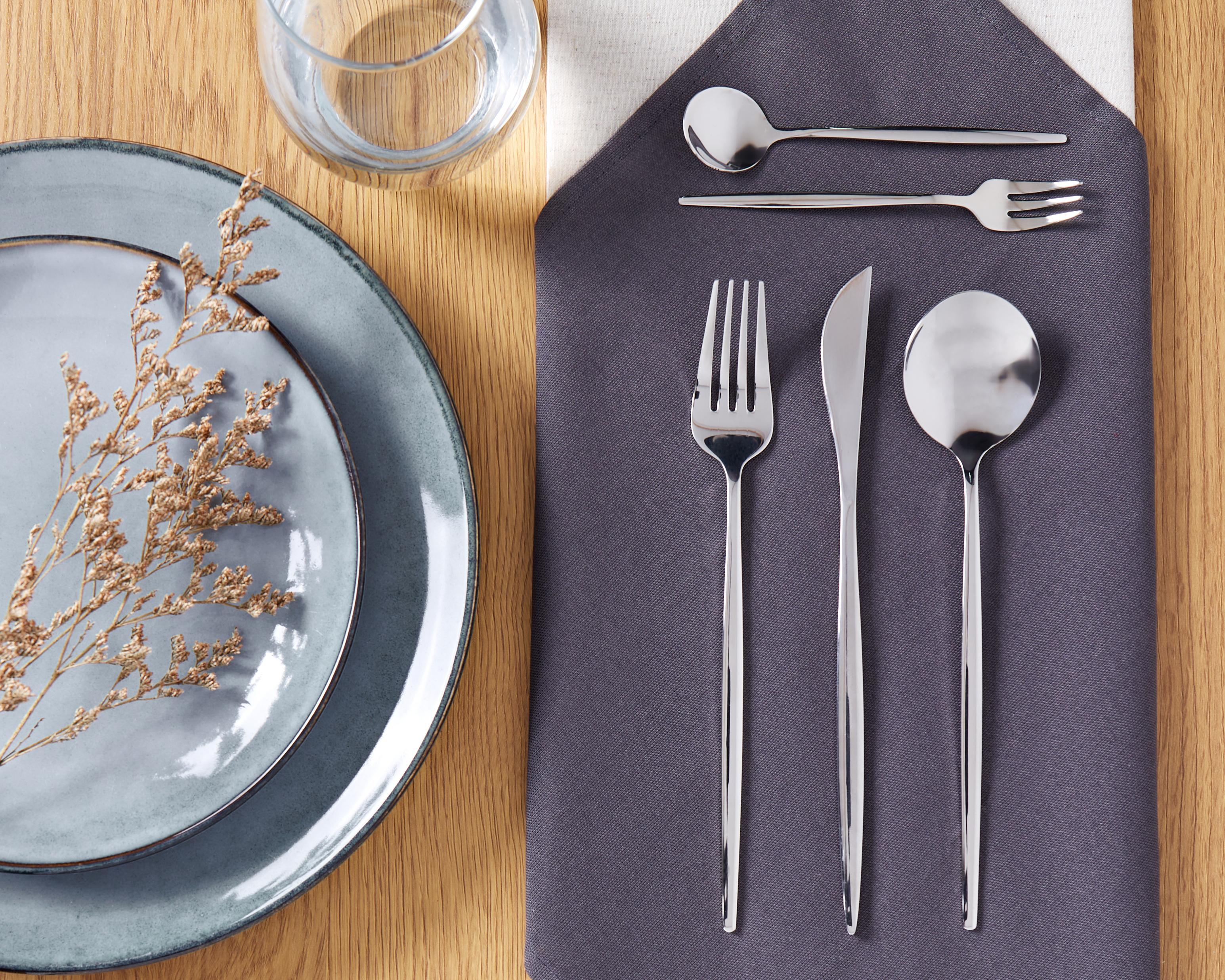 30-delige bestekset RIGATONI Zilver