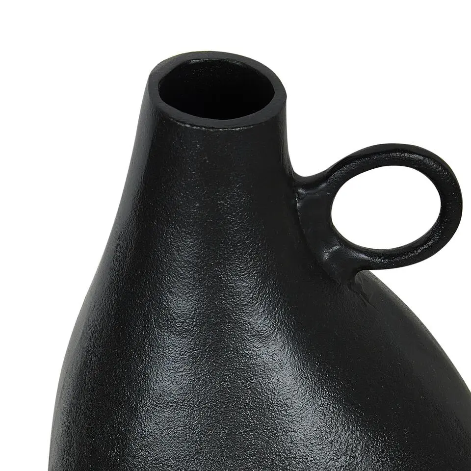 NARBADA - Decoratieve vaas - Zwart - Aluminium