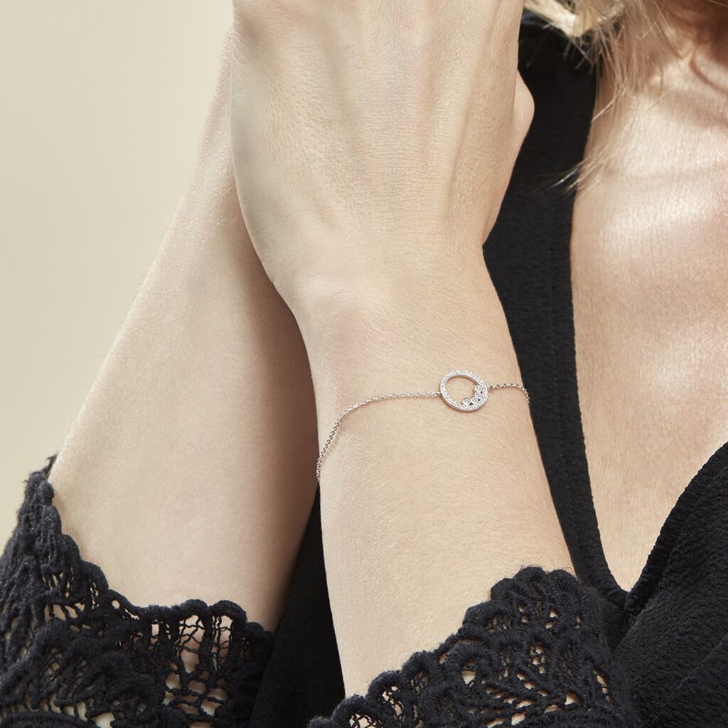 Bracelet Argent Ursine Oxydes De Zirconium