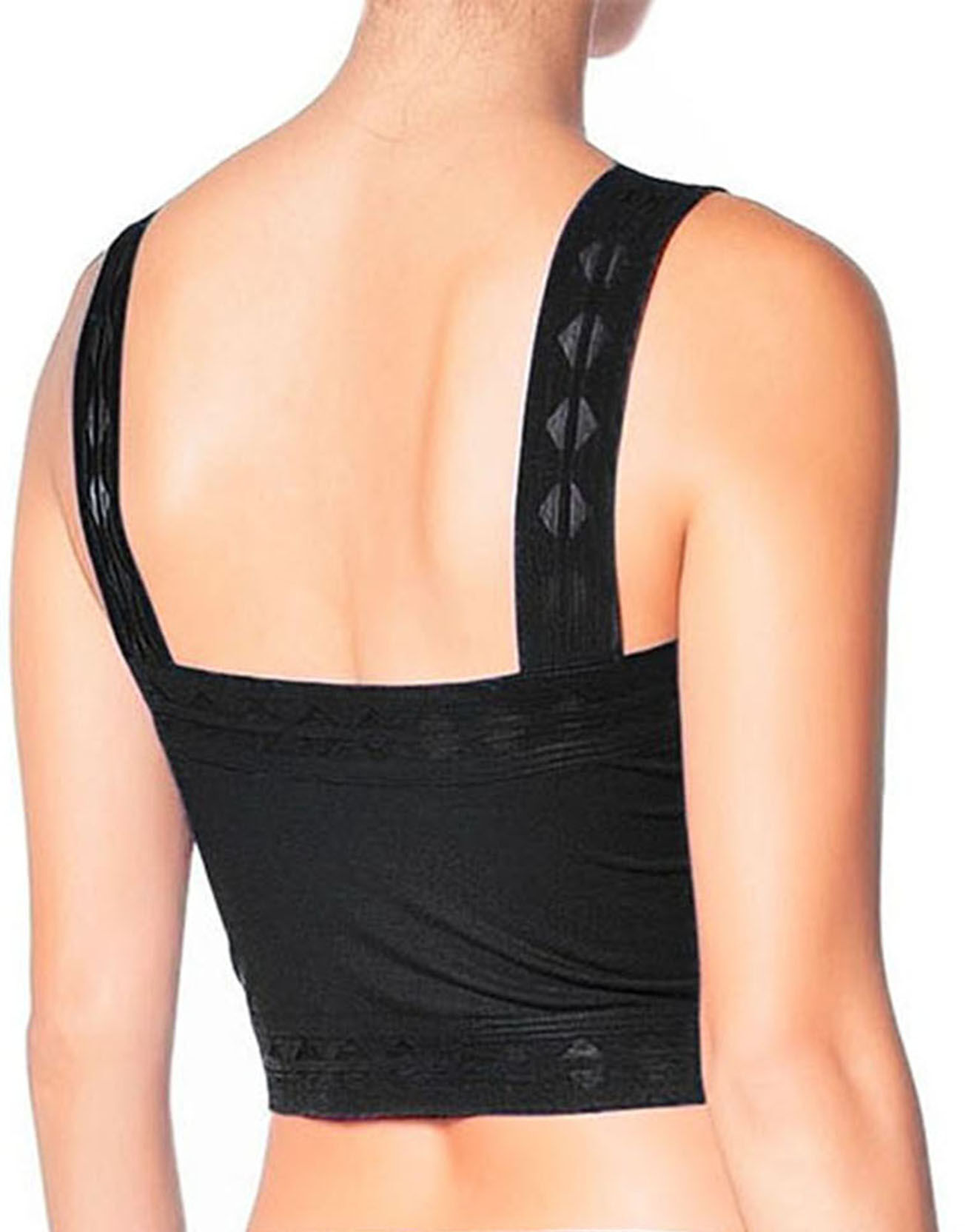 Huit Crop top Jeanne noir