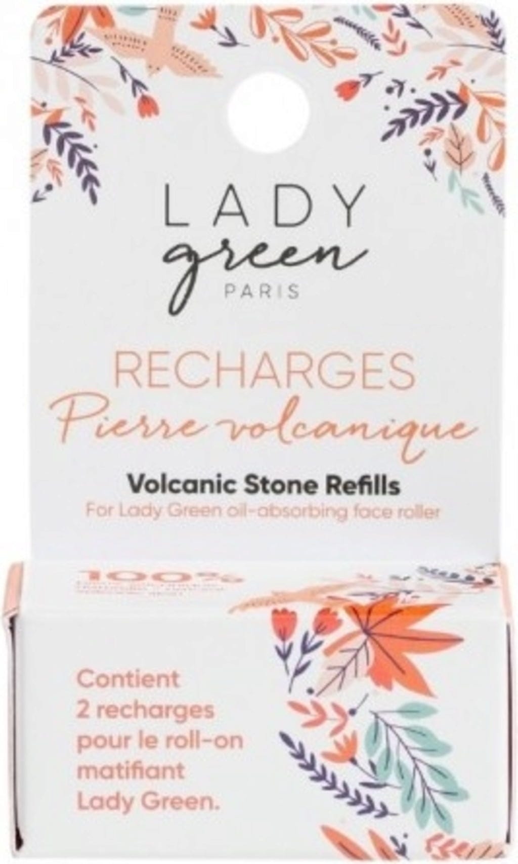 Lady Green  Oil-Absorbing Face Roller, Refill 2 Stk
