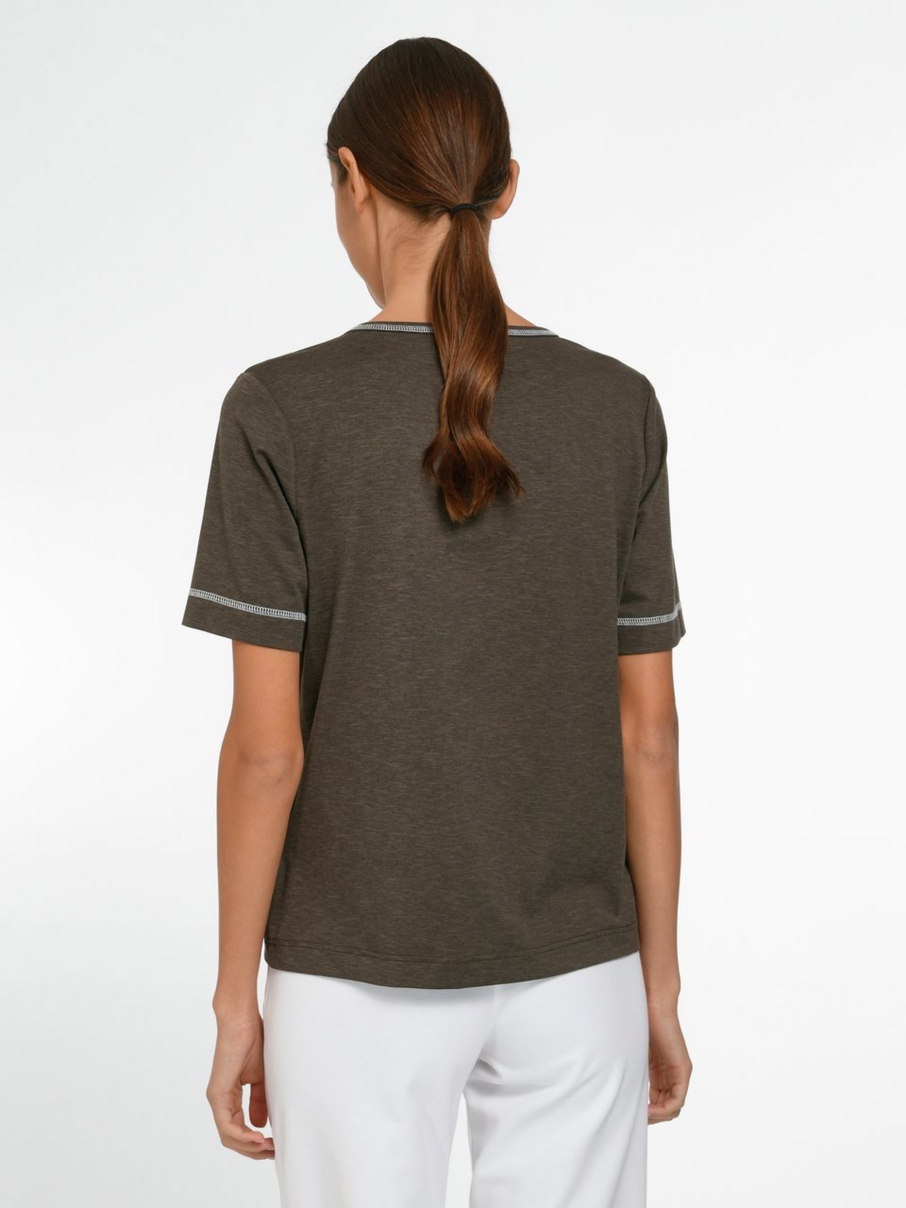 Rundhals-Shirt mit 1/2-Arm