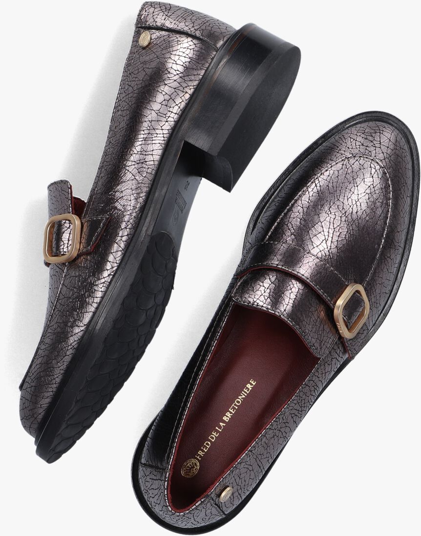 FRED DE LA BRETONIERE zwarte fred de la bretoniere loafers ilay buckle