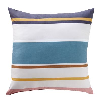 Coussin double face motifs léopard/ rayures
