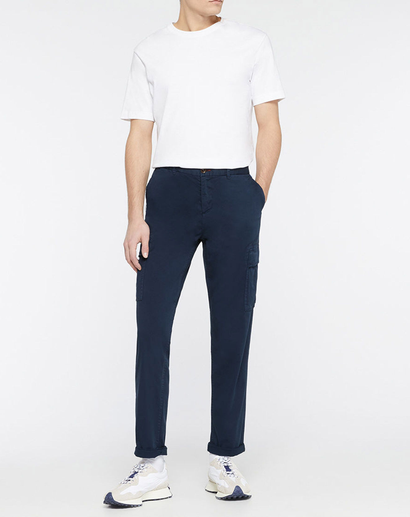 Scotch & Soda Pantalon Cargo Slim Fit Stuart bleu marine