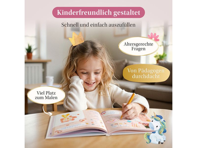 Eulentaler Kindergartenfreundebuch Einhorn Liebevolles Freundealbum für Kita-Erinnerungen