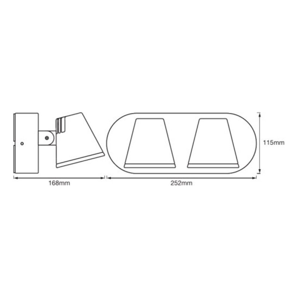 VEGGLAMPE LEDVANCE ENDURA STYLE MIDI SPOT II