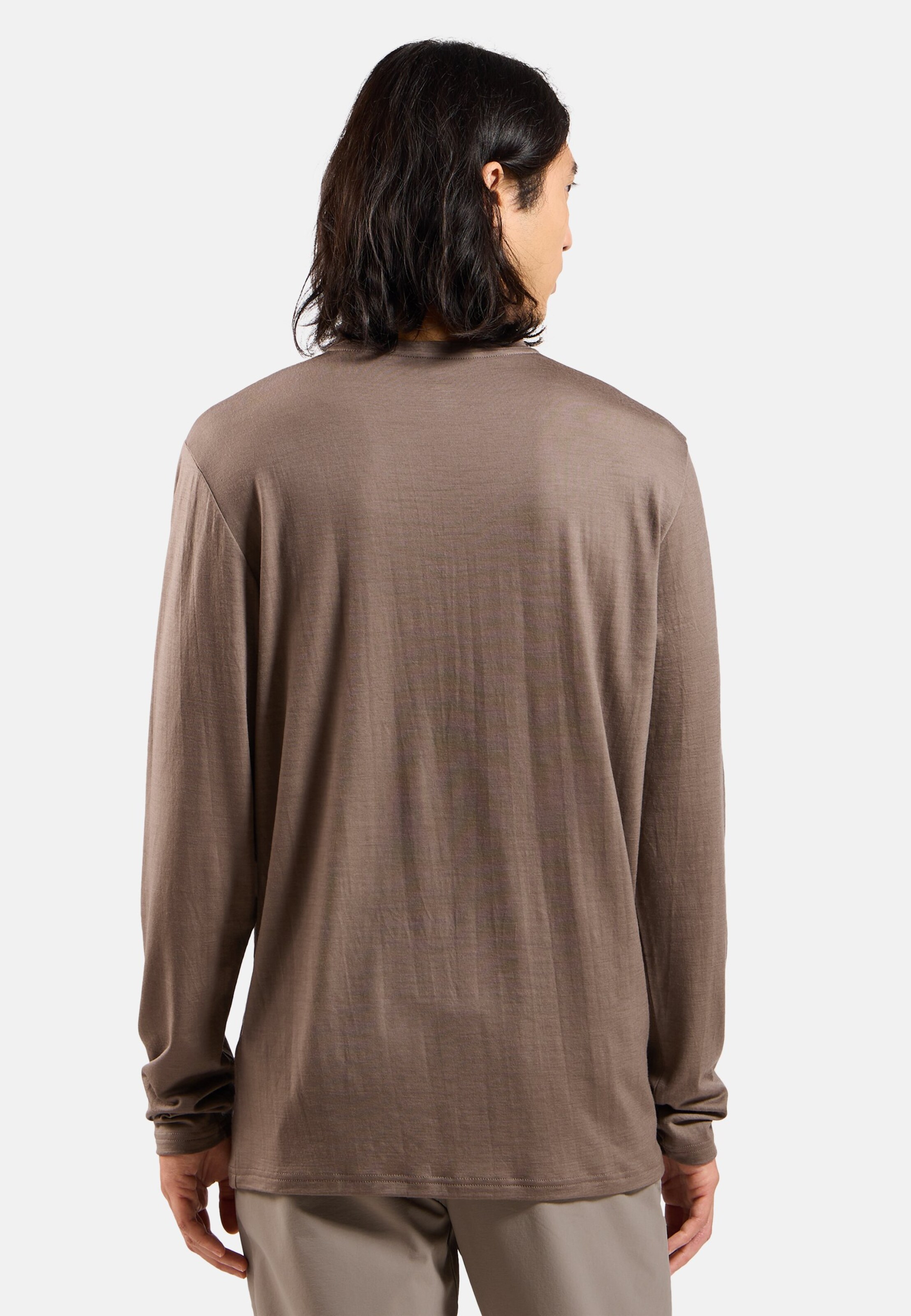Ascent Merino 200 Langarmshirt mit Brusttasche in cinder