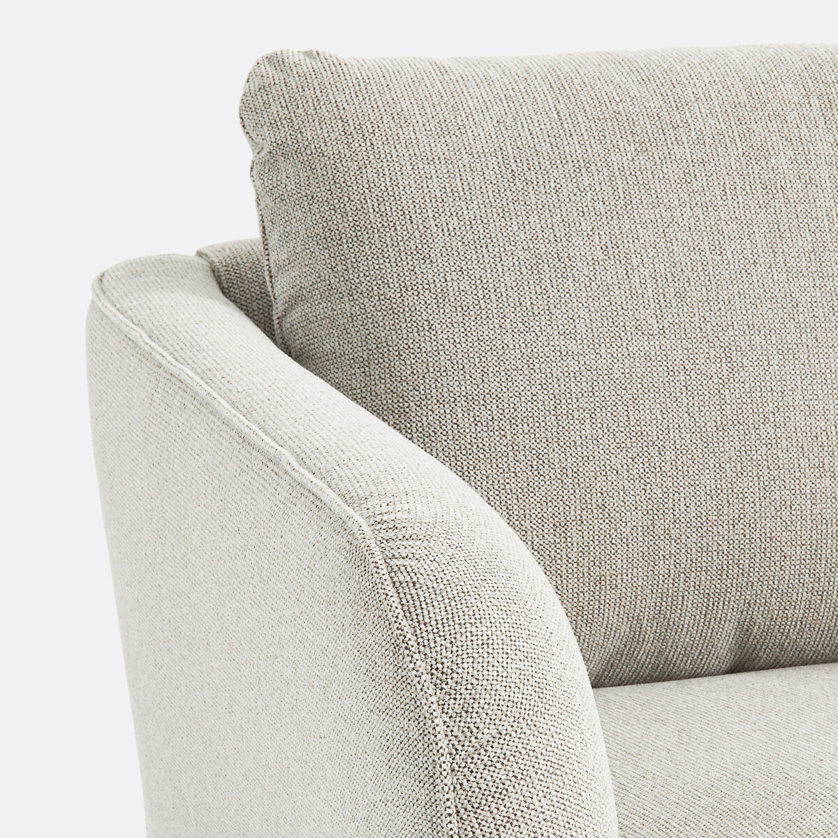 LA REDOUTE INTERIORS<br>Poltrona, tecido texturizado com estampa de bolinhas, Amy