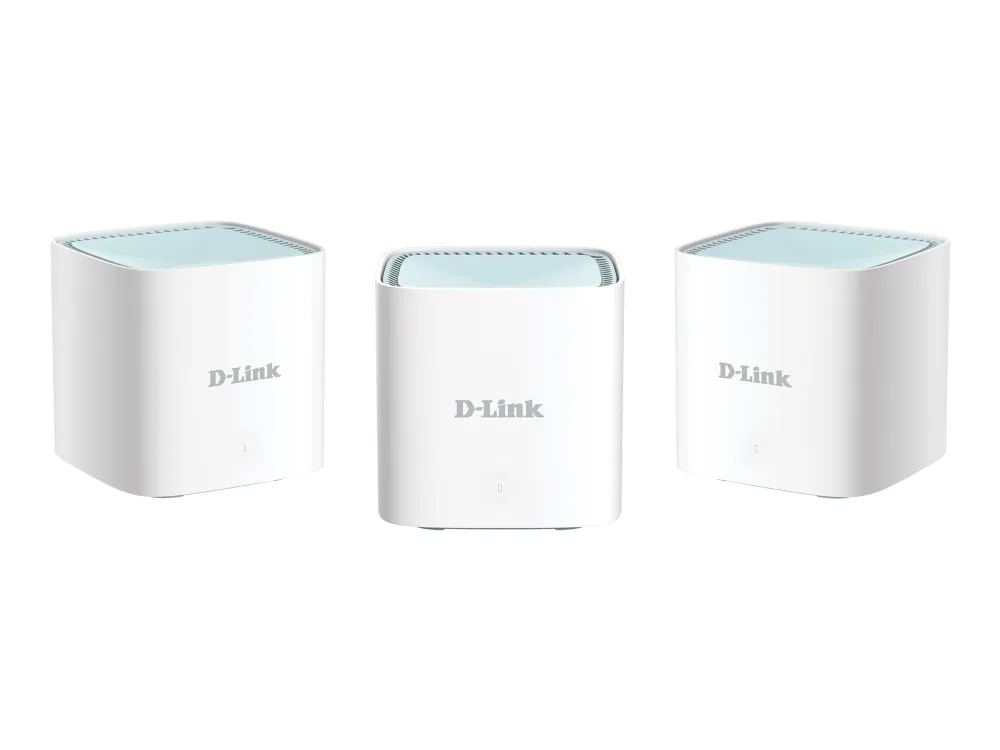 D-Link EAGLE PRO AI M15 - Wi-Fi-system - (3 routere) - op til 500 m2 - mesh 1GbE - Wi-Fi 6 - Dual Band